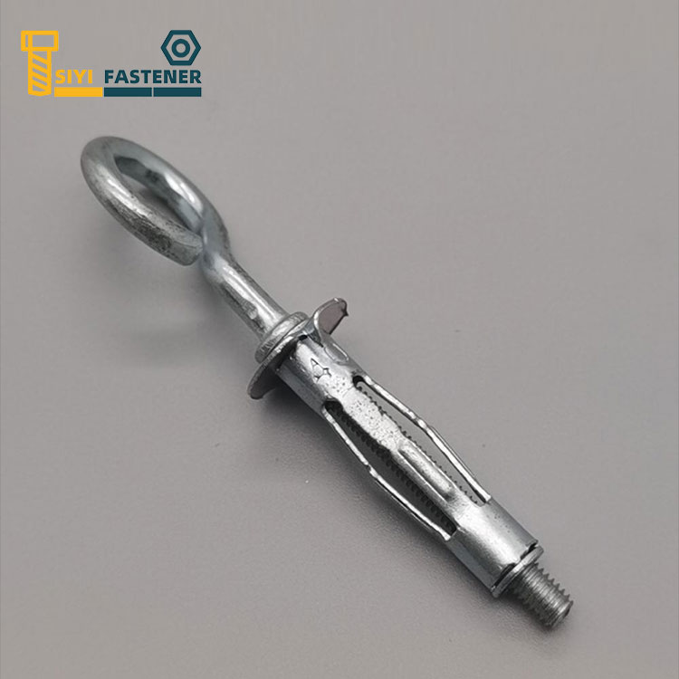 Zinc Carbon Steel Plated Berongga Jangkar Dinding kanthi O Pancing