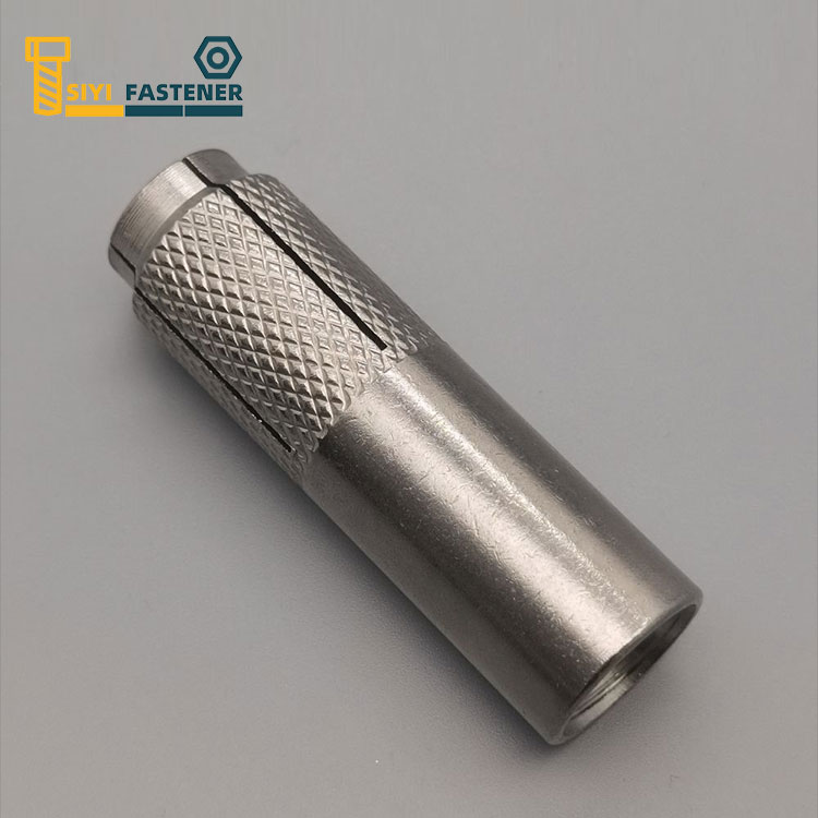 Gulung Stainless Steel ing Jangkar kanthi Knurling